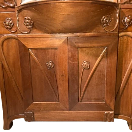 Meuble vasque de style Art Nouveau, début XXe